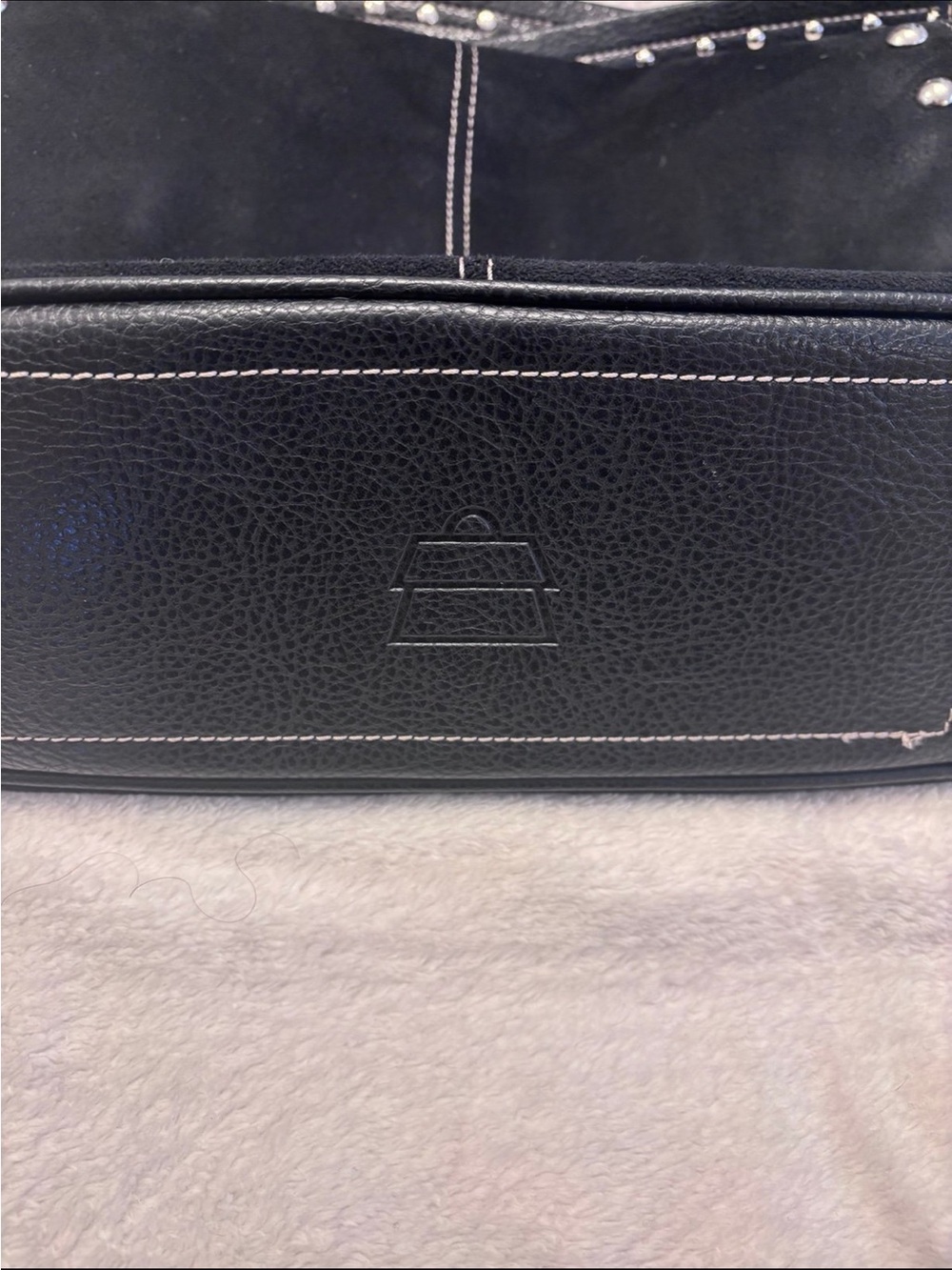 Kathy Van Zeeland Studded Suede Purse - Picture 4 of 12